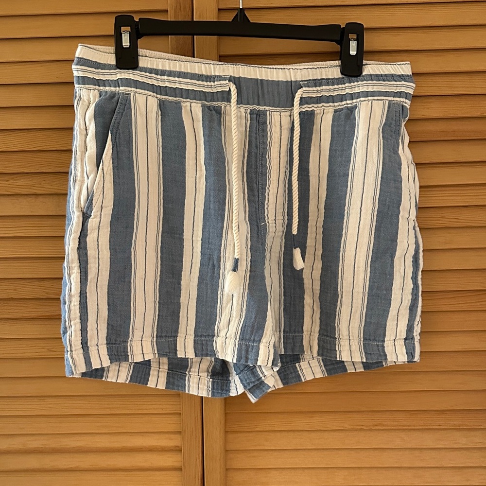 Old Navy Blue and White Striped Shorts